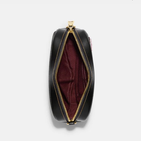 Coach Mini Jamie Camera Bag In Signature Canvas With Ski Patches - Picture 4 of 8